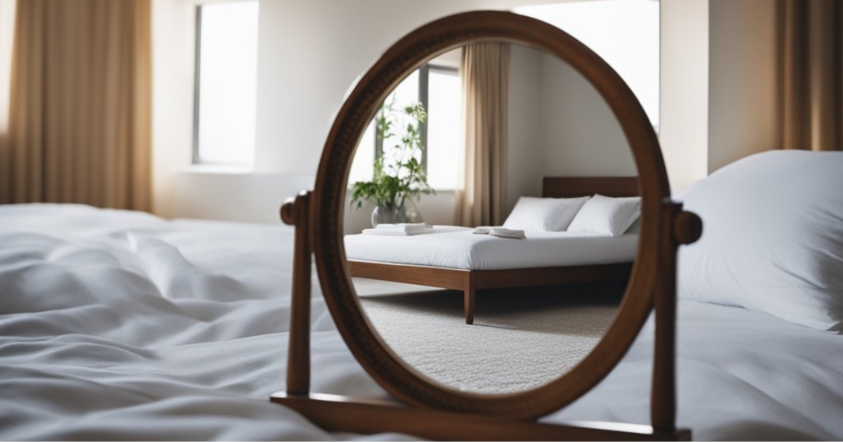 mirror facing bed spiritual meaning